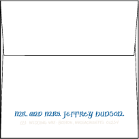 Julian Calligraphy Letterpress Envelope Design Small