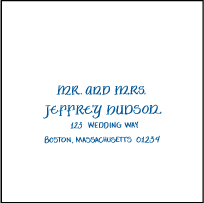Julian Calligraphy Letterpress Reply Envelope Design Small