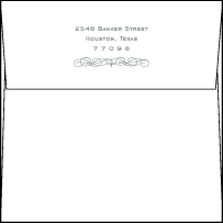 Keswick Letterpress Save The Date Envelope Design Small