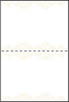 La Salle Letterpress Placecard Fold Design Small