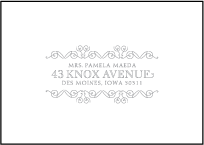 La Salle Letterpress Reply Envelope Design Small