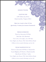 Lace Letterpress Direction Design Small