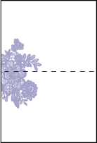 Lace Letterpress Placecard Fold Design Small