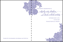 Lace Letterpress Program Design Small