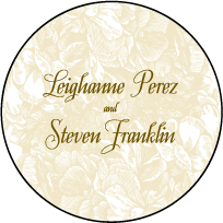 Leigha Spring Letterpress Coaster Design Small