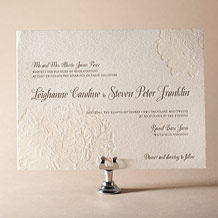 Leigha Spring Letterpress Invitation Design Small