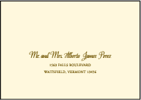 Leigha Spring Letterpress Reply Envelope Design Small
