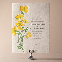Lenox Botanical Letterpress Invitation Design Small