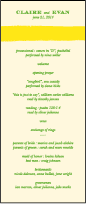 Lenox Botanical Letterpress Program Tea Design Small