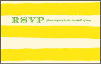 Lenox Botanical Letterpress Reply Postcard Front Design Small