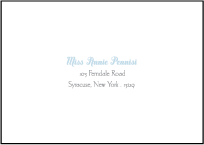 Linden Summer Letterpress Reply Envelope Design Small