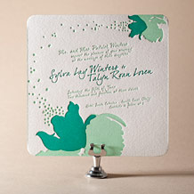 Love Notes Letterpress Invitation Design Small