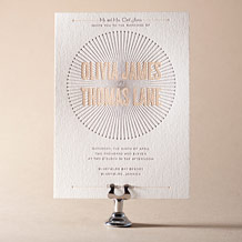 Lumos Letterpress Invitation Design Small