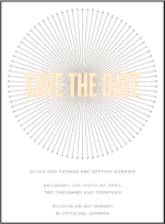 Lumos Letterpress Save The Date Design Small