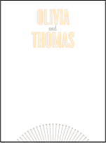 Lumos Letterpress Thank You Card Flat Design Small