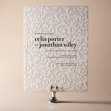 Lush Letterpress Invitation Design Small