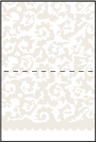 Lush Letterpress Placecard Fold Design Small