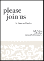 Lush Letterpress Reception Design Small
