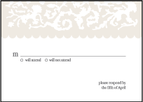 Lush Letterpress Reply Design Small