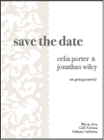 Lush Letterpress Save The Date Design Small