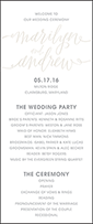Madison Chic Letterpress Program Tea Design Small