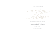 Madison Chic Letterpress Program Design Small