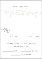 Madison Chic Letterpress Reply Design Small