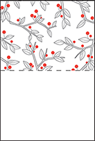 Mae Letterpress Placecard Fold Design Small