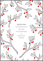 Mae Letterpress Reception Design Small