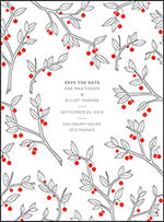 Mae Letterpress Save The Date Design Small