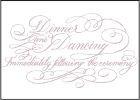 Magnolia Letterpress Reception Design Small