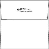 Majorca Letterpress Envelope Design Small