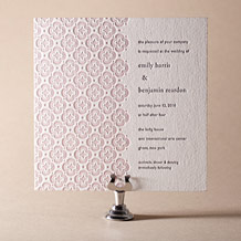Majorca Letterpress Invitation Design Small