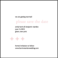 Majorca Letterpress Save The Date Design Small