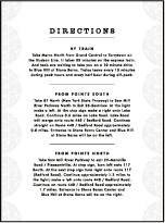 Meadow Letterpress Direction Design Small