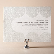 Meadow Letterpress Invitation Design Small