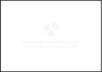 Meadow Letterpress Reply Envelope Design Small