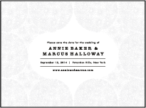 Meadow Letterpress Save The Date Design Small