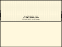 Measurement Letterpress Envelope Design Small