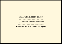 Measurement Letterpress Reply Envelope Design Small