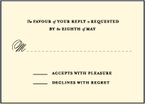 Measurement Letterpress Reply Design Small