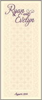 Medley Letterpress Program Tea Design Small