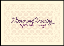 Medley Letterpress Reception Design Small