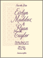 Medley Letterpress Save The Date Design Small
