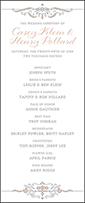 Melodie Frame Letterpress Program Tea Design Small