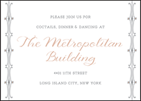 Melodie Frame Letterpress Reception Design Small
