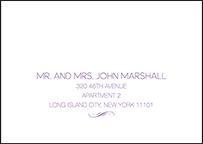Miles Letterpress Reply Envelope Design Small