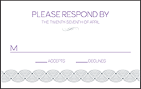 Miles Letterpress Reply Postcard Front Design Small