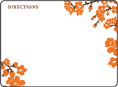Mimosa Letterpress Direction Design Small