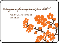Mimosa Letterpress Reception Design Small